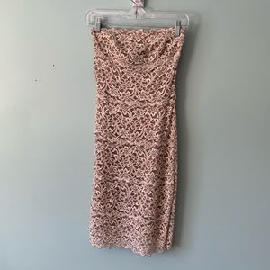 White House Black Market Lace Body Con Dress
